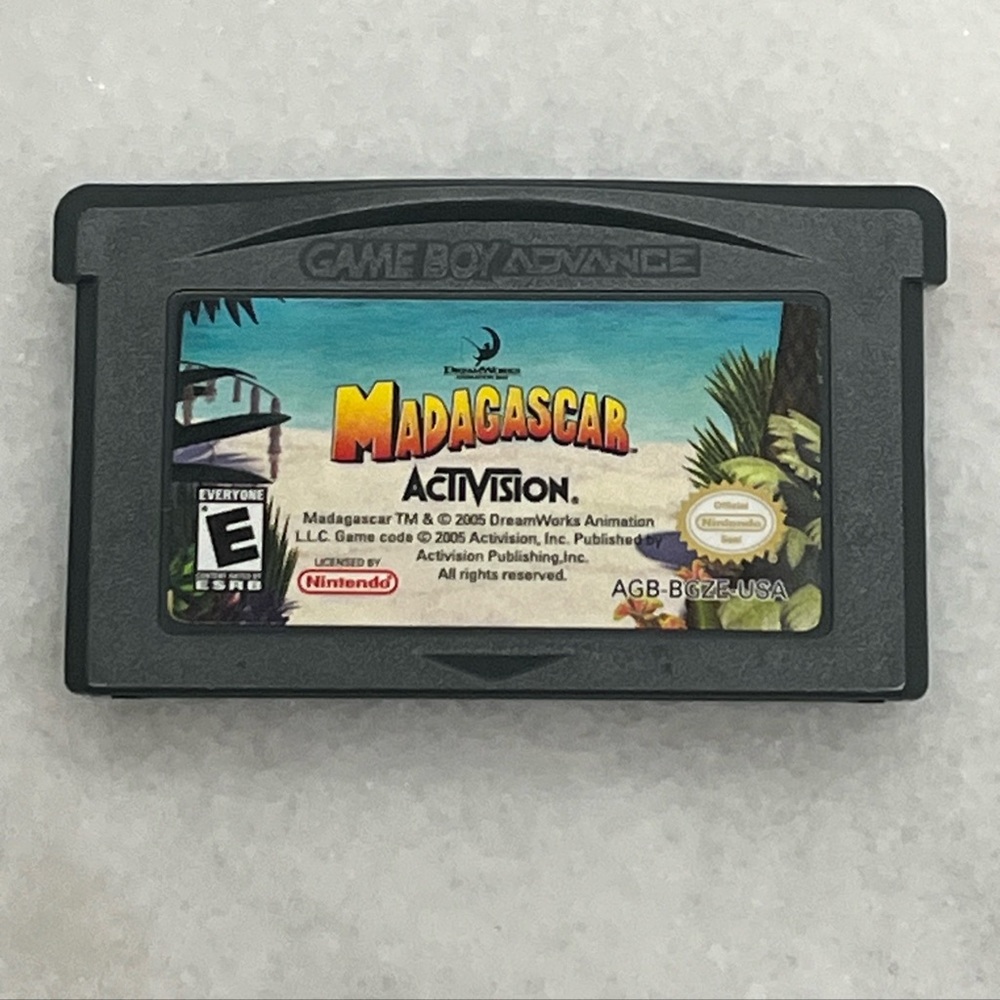 5 for $60 Madagascar Gameboy advance GBA loose cartridge